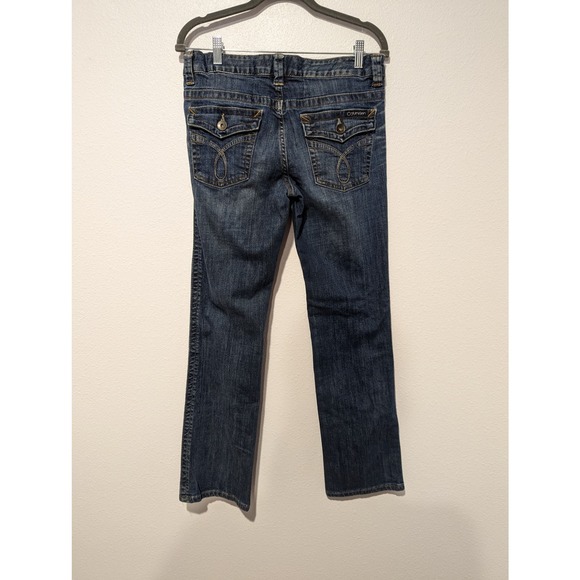Calvin Klein Women's Bootcut Denim Jeans Dark Wash Size 8 - Picture 2 of 6